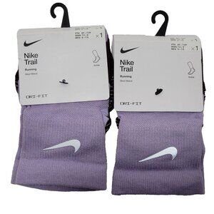Nike Trail Running Ankle Socks Wool Blend Unisex Women 7.5-9 Men 6-7.5 -LOT OF 2